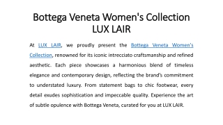 Bottega Veneta Women's Collection - LUX LAIR