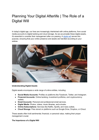Planning Your Digital Afterlife _ The Role of a Digital Will