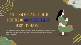 Emotional & Mental Health Benefits of Yoga & Meditation During Pregnancy