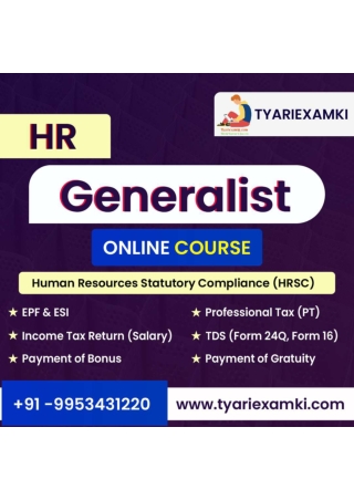 HR Generalist Online Training and Certificate Course