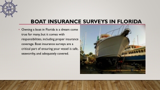  Boat Insurance Surveys in Florida