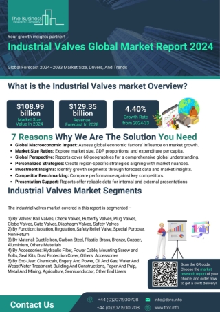 Industrial Valves Market Report 2024 - Industrial Valves Market Size, Trends,