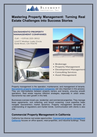 Mastering Property Management - Turning Real Estate Challenges into Success Stories