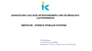 ENERGY STORAGE SYSTEMS