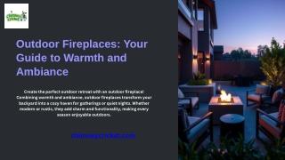 Outdoor Fireplaces Your Guide to Warmth and Ambiance