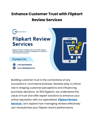 Flipkart Review Services Trusted Feedback for Success