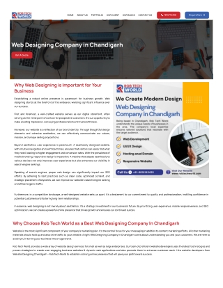 Best Web Designing Company in Chandigarh
