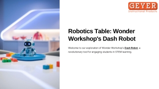 Robotics-Table-Wonder-Workshops-Dash-Robot