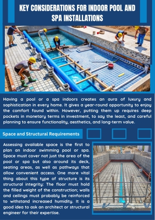 Swimming Pool and Spa Design Services
