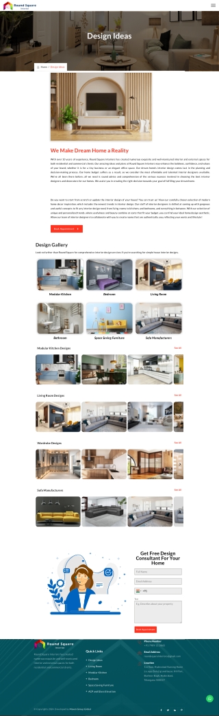 Interior Designing Services in Hyderabad | Round Square Interior