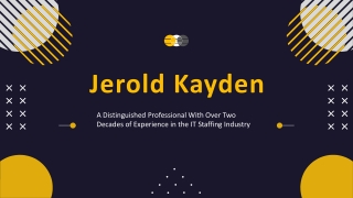 Jerold Kayden - A Visionary and Determined Leader - Boston, MA