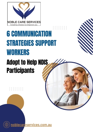 6 Communication Strategies Support Workers Adopt to Help NDIS Participants