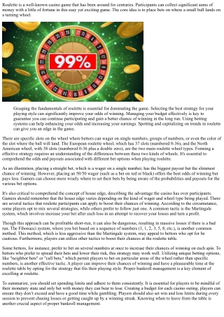 Mastering the Art of Roulette: 5 Success Strategies to Try Today