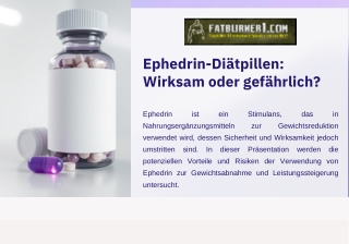 Kaufen Ephedrin Diätpillen