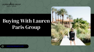 Buying With Lauren Paris Vegas Realtor