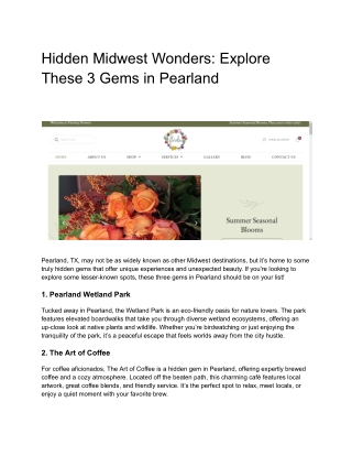 Hidden Midwest Wonders_ Explore These 3 Gems in Pearland
