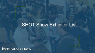 SHOT Show Exhibitor List