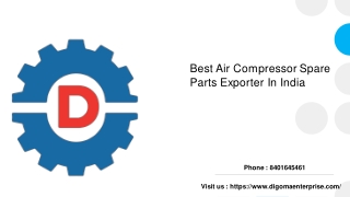 Best Air Compressor Spare Parts Exporter In India
