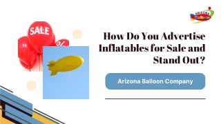 Customizable Advertising Inflatables for Sale!