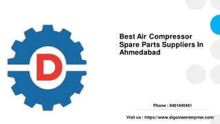 Best Air Compressor Spare Parts Suppliers In Ahmedabad