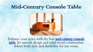 Mid-Century Console Table