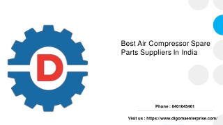Best Air Compressor Spare Parts Suppliers In India