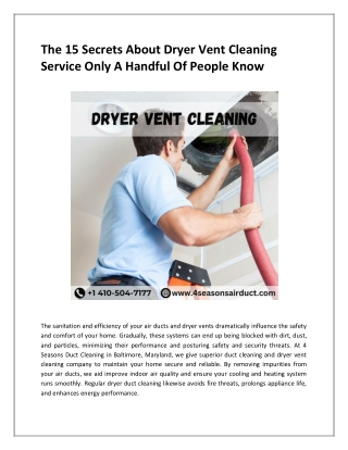 The Biggest Contribution Of Air Duct Cleaning To Humanity