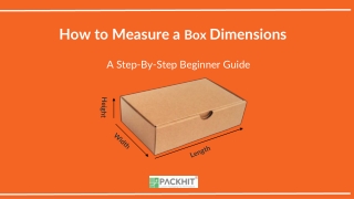 How to Measure a Box Dimensions