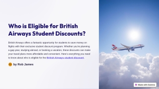 Overview of British Airways and Its Discount Programs for Students