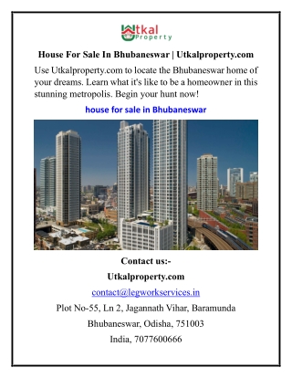 House For Sale In Bhubaneswar  Utkalproperty