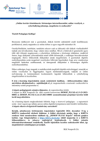 KRÉTA tájékoztató pedagógusoknak