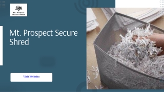PPT Document Mt. Prospect Secure Shred