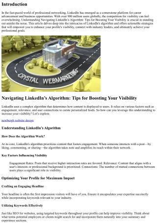 Navigating LinkedIn’s Algorithm: Tips for Boosting Your Visibility