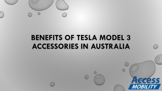 Benefits of Tesla Model 3 Accessories in Australia