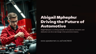 Innovating for the Future: Abigail Mphephu’s Influence on Vehicle Design