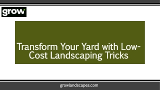 Transform Your Yard with Low-Cost Landscaping Tricks