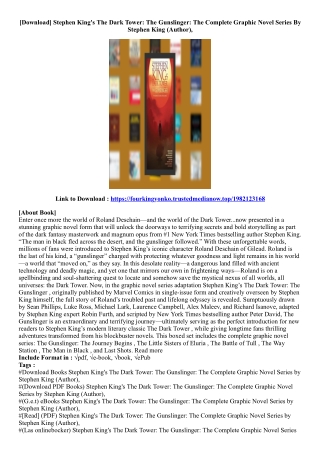 (Get Access Book) Stephen King's The Dark Tower: The Gunslinger: The Complete Gr