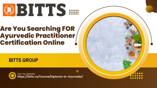Are You Searching FOR Ayurvedic Practitioner Certification Online