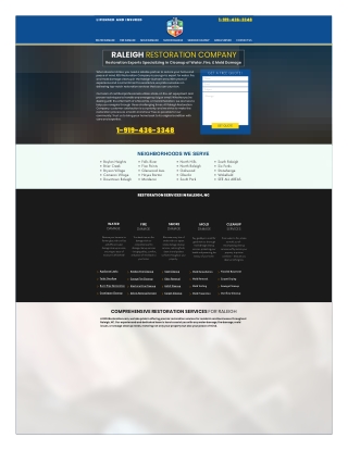 Restoration companies Raleigh NC