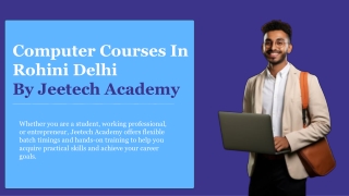 Computer Courses In Rohini Delhi By Jeetech Academy