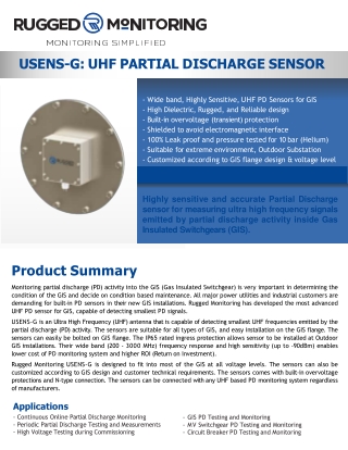 GIS PD Monitoring - USENSG - Rugged Monitoring