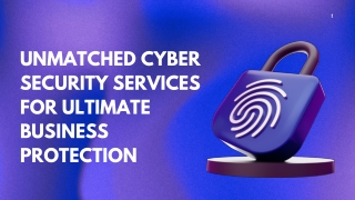Unmatched Cyber Security Services for Ultimate Business Protection