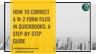 How to Correct a W-2 Form Filed in QuickBooks A Step-by-Step Guide