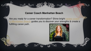 Career Coach Manhattan Beach