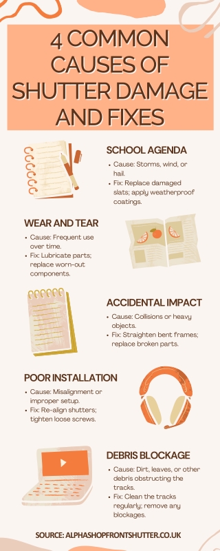 4 Common Causes of Shutter Damage and Fixes