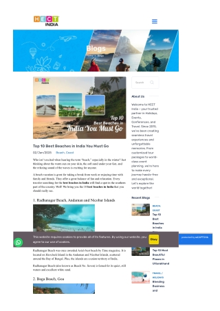 Top 10 Best Beaches in India You Must Go