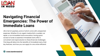 Navigating Financial Emergencies The Power of Immediate Loans
