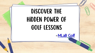 Why Golf is Important