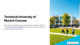 Technical-University-of-Munich-Courses