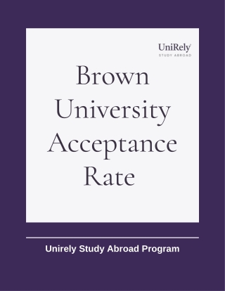 Brown University acceptance rate